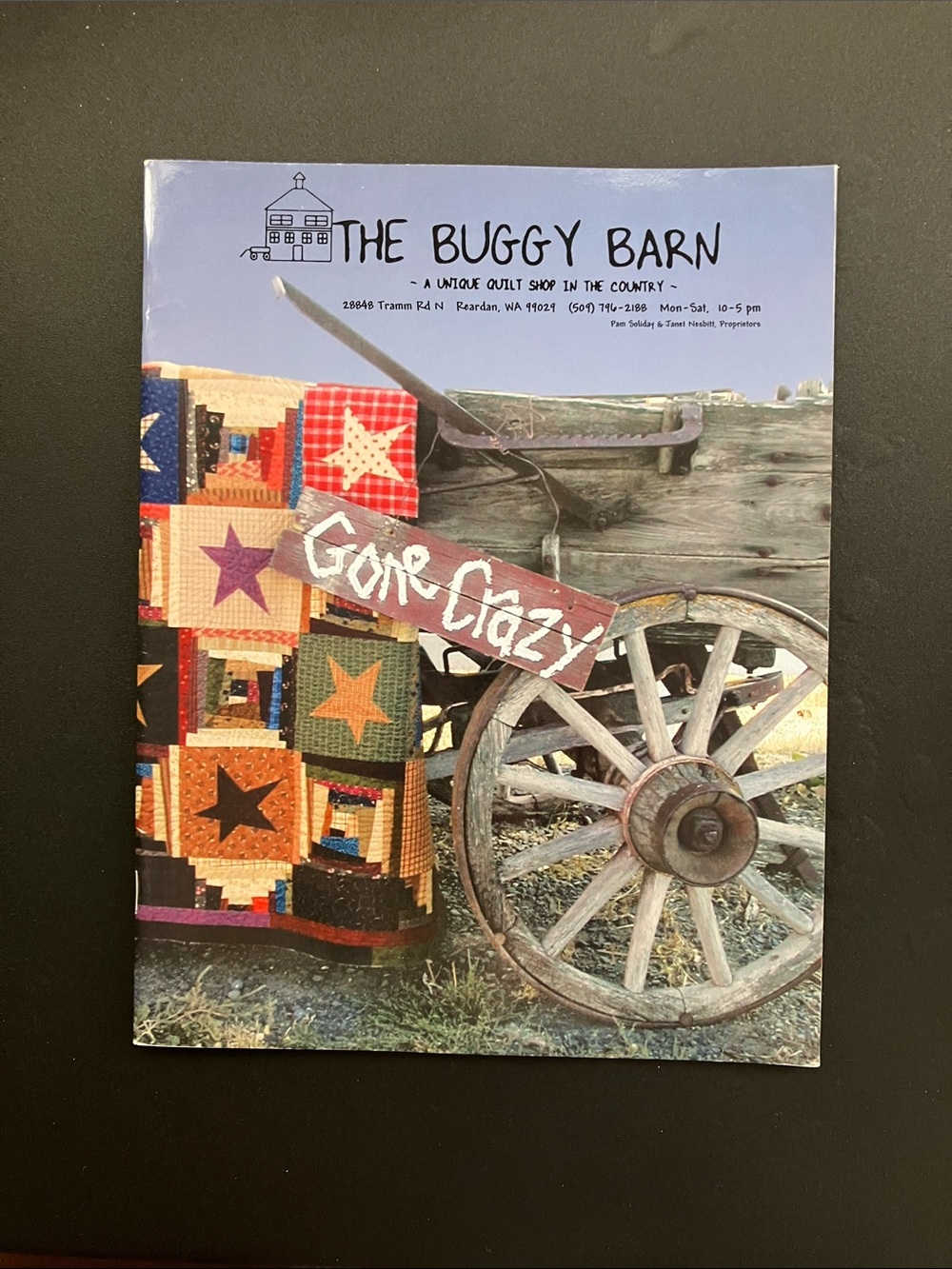 The Buggy Barn Gone Crazy 2002 Quilt Pattern Book Fabric Craft Instruction